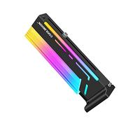 KOMBIUDA Magnetic Gpu Support Bracket Argb Lighting for PC Gaming Builds, Adjustable Graphics Card Brace Holder Compatible Dc5.00 Power Supply, Computer Component Accessories for Gaming