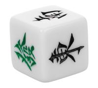KOMBIUDA Mahjong Dice Set White Small Dice Game Props Southeast Northwest East Wind Directions for Board Games Party Accessories