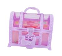 KOMBIUDA Makeup with Pretend Play Cosmetic Kit and Jewelry Box High Simulation Beauty Makeup Chest for Storage Box with Rich Accessories Encourages Creative Grooming Habits and Random Color