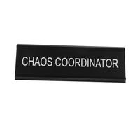 KOMBIUDA Mediator Position Desk Sign Shaped Aluminum Alloy Name Plate for Office Meeting Rooms and Temporary Mediation Spaces with Stable Base Scratch Resistant Display