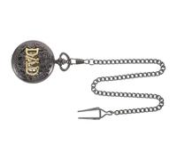 KOMBIUDA Men S Vintage Mechanical Hand Wind Pocket Watch with Chain Roman Numeral Analog Display Retro Steampunk Style for Father S and Everyday Use