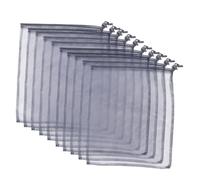 KOMBIUDA Mesh Carrier Bath Products Storage Bag 35x40cm, Black Portable Drawstring Mesh Bag for Travel Toiletries, 10pcs