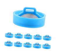 KOMBIUDA Mesh Inlet Valve Filter Hose Inlet Strainer for Washing Machine Stainless Steel Sediment Protection Valve Screen Automatic Washer Water Supply Accessories 10Pcs