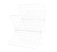 KOMBIUDA Metal Freezer Divider Rack with Mesh Food Storage Organizer for Refrigerator and Kitchen Pantry Fit Compartment Partition Shelf Heavy-duty Freezer Separator for Efficient Kitchen