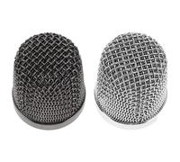 KOMBIUDA Metal Mesh Microphone Grill Head Replacement - Metal Mic Ball Head Cover with Noise-reducing Precision Mesh Mic Accessory for Live Events Ktv Studio and Outdoor Use