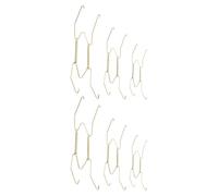 KOMBIUDA Metal Wire Plate Holders 6Pcs for Wall Display Decorative Spring Hooks Suitable for Hanging Plates in Living Room or Study Room