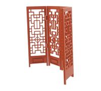 KOMBIUDA Mini Folding Screen Divider Vintage Dollhouse Furniture Accessory Realistic Aesthetic Decor for Dollhouses Desks and Bookshelves Elegant Chinese Style Ornament