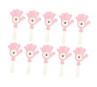 KOMBIUDA Mini Hand Bells 10pcs Hand Bell Clappers Unique Design for Sports Events for Teens Adults Random Color