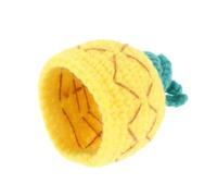 KOMBIUDA Mini Knitted Banana Hat Fun Fruit Cover for Wine Bottles Dolls for Themed Parties Festive Decorations Versatile Crochet Accessory for Creative Projects