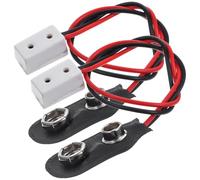 KOMBIUDA Mini Light Connection Cable for Doll House Battery Powered Lights 1 12 Scale 15Cm Wiring with Snap Connector for 9V Battery