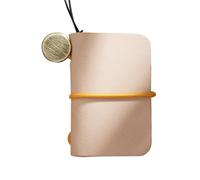 KOMBIUDA Mini Notepad Notebook 3.5x2.5inch Leather Paper Simple Stylish Design Convenient Use DIY Your Plan Stationery for Office Workers and Students