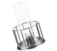 KOMBIUDA Mini Stainless Steel Turtle Water Dish Multifunctional Reptile Feeding Basin Tortoise Water Bowl for Small Lizards and Turtles