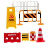 KOMBIUDA Mini Traffic Signs Model Road Sign Cognition Toy Toy for Boys and Girls in Micro Scene