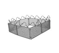 KOMBIUDA Miniature DIY Fence Model Interactive Garden War Scene Fence with Rounded Edges Sturdy Construction Suitable for Dollhouse Prison Farm Animal Playsets