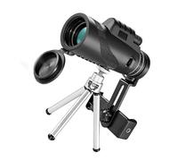 KOMBIUDA Monocular Telescope with Phone Holder and Tripod High Definition Night for Bird Watching Stargazing and Outdoor Adventures Portable Design with Multi-coated Lens for