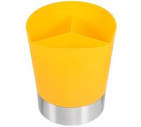 KOMBIUDA Multi-compartment Straw Holder Bucket with 3 Slots, Chopstick and Spoon Storage Case, Multifunctional Kitchen Utensil Organizer for Home Use, Random Color