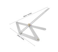 KOMBIUDA Multifunctional Protractor Angle Gauge Miter Measuring Tool for Woodworking Carpentry with Thickened Precision Ruler Easy One-hand Operation and Sliding Block for Accurate Angle