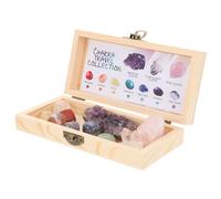 KOMBIUDA Natural Crystal Specimen Raw Chakra Quartz Stones Decorative Raw Rocks for Home Garden Star Healing Crystals Kit