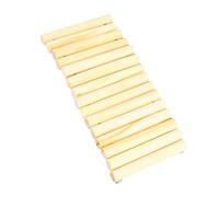 KOMBIUDA Natural Pine Wood Chew Stick Shelter Tunnel Arch Bridge for Small Pets Hamster Squirrel Rabbit Guinea Pig Ferret Stress Relief Blank Wooden DIY Plaything