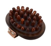 KOMBIUDA Natural Wood Meridian Massage Brush Handheld Body Scrubber Massage Comb for Relaxation and Vitality Portable Wooden Exfoliating Massager Tool for Spa Wellness at Home Travel