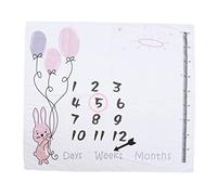 KOMBIUDA Newborn Wrap Blanket Infant Photo Blanket Props 100cmx100cm Baby Blanket Growth Record