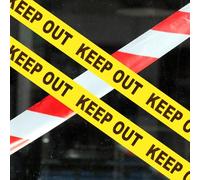 KOMBIUDA Non-adhesive Caution Keep Out Tape Warning Barrier Tape for Crime Scene Safety Construction