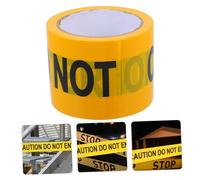 KOMBIUDA Non-adhesive Crime Scene Tape Bright Caution Warning Tape with Do Not Enter Lettering for Safety and Construction Site Marking