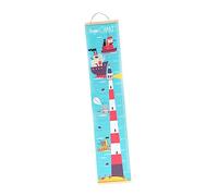 KOMBIUDA Nordic Style Wall Hanging Growth Chart for Boys and Girls Lighthouse Design Oil Canvas Height Measurement Ruler Durable Cloth Decor for Boy Girl Rooms Easy to Hang Keepsake for