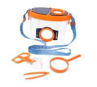 KOMBIUDA Outdoor Explorer Bug Catching Kit with Magnifying Observation Box Clamp and Tweezers for Backyard and Camping Adventures Educational Bug Catcher Tool