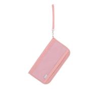 KOMBIUDA Oxford Cloth Passport Wallet with RFID Shielding Lightweight Travel Document Organizer for Women Men Quick Access Compartments for Id Cards Boarding Compact Card Holder for Travel