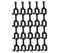 KOMBIUDA Plant Trellis Accessories 20pcs Heavy Duty Garden Trellis Hooks for Vertical Melon Growing, PP Black Stem Support Hooks for Cantaloupe, Gourds, 88 lbs, Home Garden