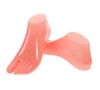 KOMBIUDA Plastic Female Foot Mannequin for Shoe and Sock Display Thong Style Foot Model for Adult Women Plastic Shoe Trees for Sandals Ankle Chains Toe Rings