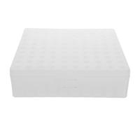 KOMBIUDA Plastic Vial Washing Box for 100 Individual Wells and Quickdrain Mesh Holes Storage and Fast Drying Rack 1.5ml Autosampler Vials for Laboratory Use