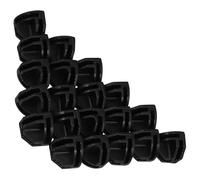 KOMBIUDA Plastic Wire Shelf Clips 20pcs Black for Storage Racks and Organizing Cabinets, Providing Expandable and Stable Connection Solutions