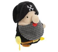 KOMBIUDA Plush Dog Chew Pirate Captain Shape Interactive Squeaky Pet for Puppies and Dogs Wear-resistant Material for Active Play and Teething Suitable for All Breeds