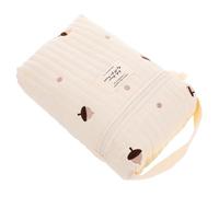 KOMBIUDA Portable Diaper Bag Tote, Multi-Function Cotton Cloth Organiser for Wipes and Bottles, Large Storage Capacity, Easily Attaches to Stroller for On-the-go Parents