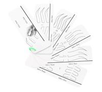KOMBIUDA Portable Eyebrow Stencil with Templates for Precise Symmetrical Makeup Beginner Friendly Eyebrow Guide Tool for Women Saving and Easy to Use Design