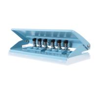 KOMBIUDA Portable Metal Loose-leaf Hole Puncher Adjustable Six Holes Easy to Operate for Decorating Your Photo Album and Art Works