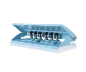 KOMBIUDA Portable Metal Loose-leaf Hole Puncher Adjustable Six Holes Easy to Operate for Decorating Your Photo Album and Art Works