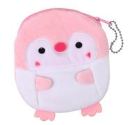KOMBIUDA Portable Small Plush Penguin Coin Purse Soft PP Cotton Change Wallet for Women and Lightweight and Cute Travel Accessory with Spacious Storage for Coins Keys and Lipstick