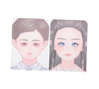 KOMBIUDA Practice Makeup Board Pcs Boys and Girls Face Paint Stencils Washable Reusable for Creative Play