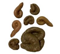 KOMBIUDA Prank Poop Toys Set Realistic Hard Plastic Fake Poop Variety Pack Safe for Ages Great for Mischief and DIY Props