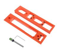 KOMBIUDA Professional 30mm Width Hydraulic Hidden Door Hinge Mortiser Template Adjustable 3D Woodworking Slotting Locator for Cabinet and Furniture Installation