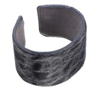 KOMBIUDA PU Leather Chunky Bracelet Wide Cuff Bangle for Women Open Half Bangle Wristband Comfortable Fit for Parties Casual Outdoor Styling