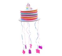 KOMBIUDA Pull String Unicorn Pinata Decorative Birthday Lantern Handmade Party Game Prop Festive Decoration for Boys and Fill with Candies and Surprises