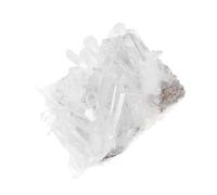 KOMBIUDA Pure White Crystal Cluster Home Ornament Unique Shape Fresh Colors Desktop Decor