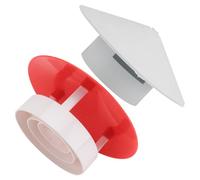 KOMBIUDA PVC Chimney Rainproof Cover 2Pcs Universal Ventilation Cap for Roof Chimney Pipe Protector 50-75-110Mm Vent Breathable Weatherproof Accessory