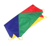 KOMBIUDA Rainbow Parachute Toy for Kids 3m Diameter Outdoor Group Play Game for Kindergarten Colorful Cooperative Activity for Toddlers and Children