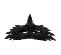 KOMBIUDA Realistic Eagle Shape Costume Mask Lightweight PU Leather Half Face Masquerade Prop for Men Women Halloween Carnival Party Cosplay Accessory