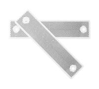 KOMBIUDA Rectangular Reflective Highway Safety Sign 2Pcs White Guardrail Markers 180X40Mm Wear-Resistant Reflectors for Low-Light Road Conditions